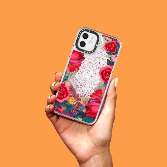 Garden Spell Glitter Phone Case - iPhone 12 Mini Case - MOSNOVO