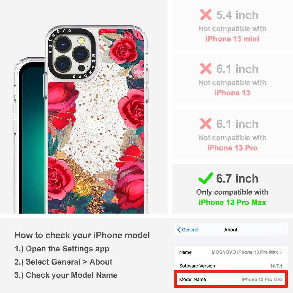 Garden Spell Glitter Phone Case - iPhone 13 Pro Max Case - MOSNOVO