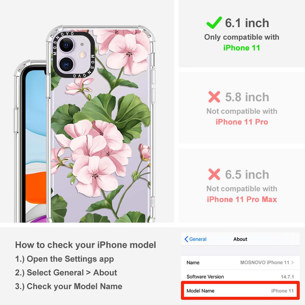 Geranium Phone Case - iPhone 11 Case - MOSNOVO