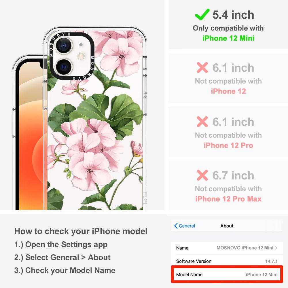 Geranium Phone Case - iPhone 12 Mini Case - MOSNOVO