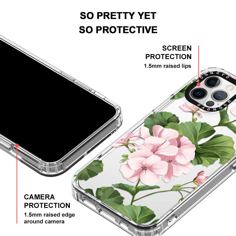 Geranium Phone Case - iPhone 12 Pro Max Case - MOSNOVO