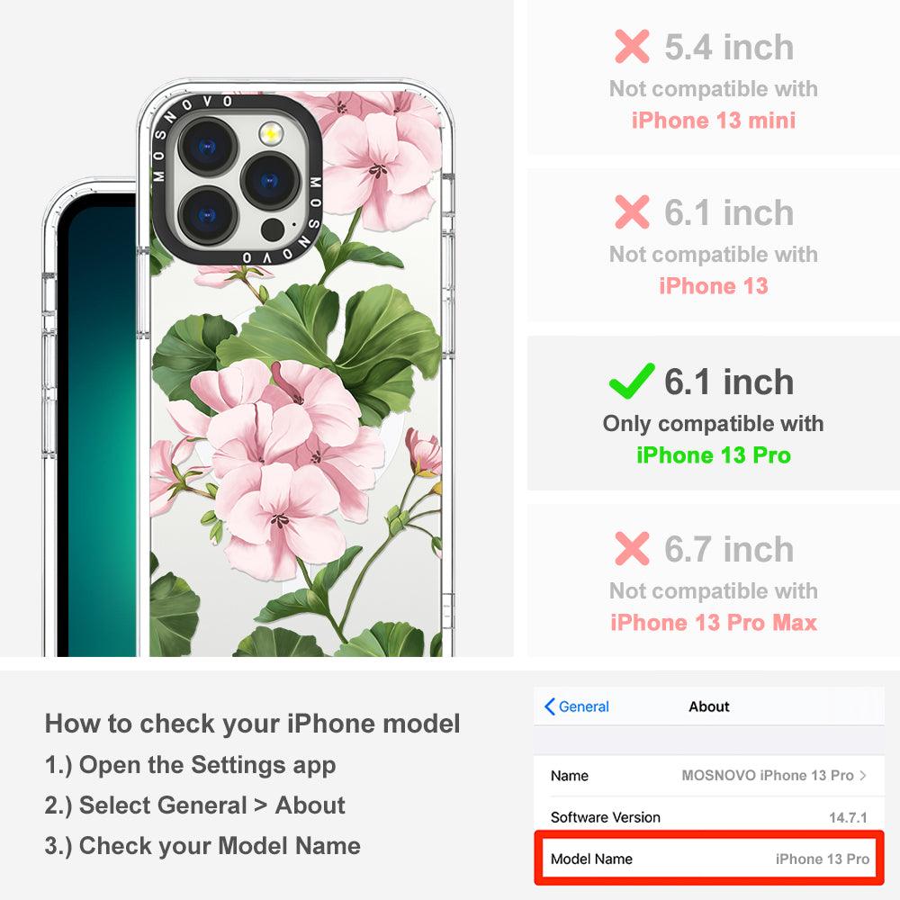 Geranium Phone Case - iPhone 13 Pro Case - MOSNOVO