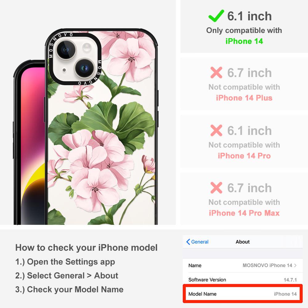 Geranium Phone Case - iPhone 14 Case - MOSNOVO