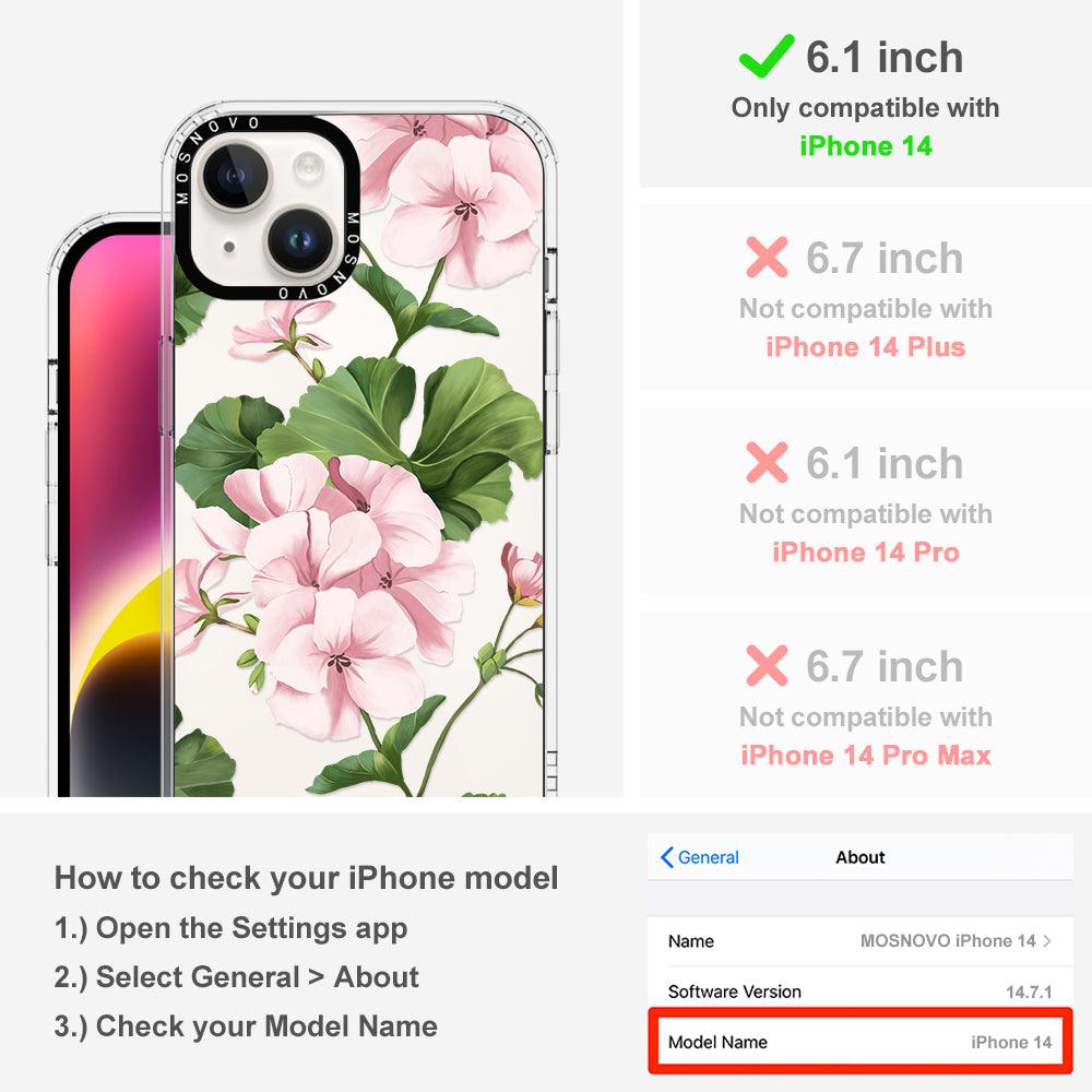 Geranium Phone Case - iPhone 14 Case - MOSNOVO