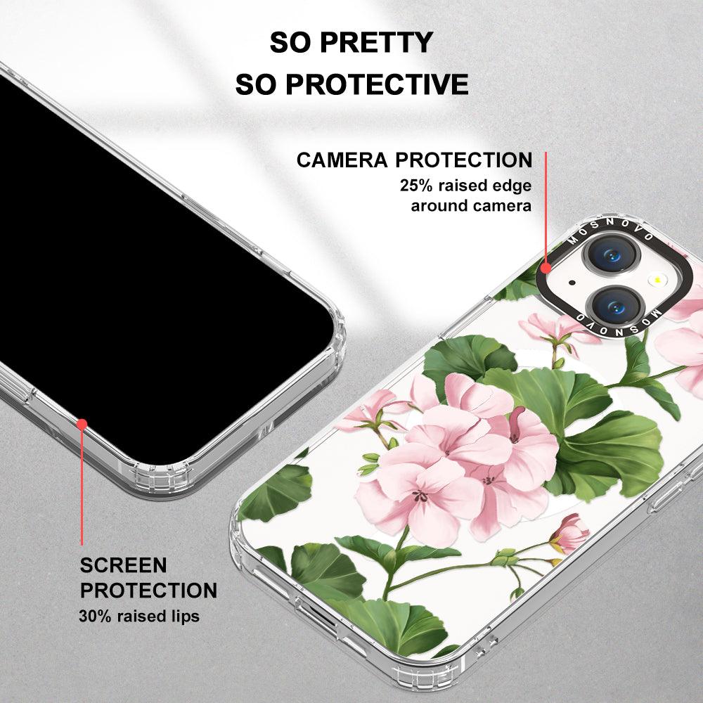 Geranium Phone Case - iPhone 14 Plus Case - MOSNOVO