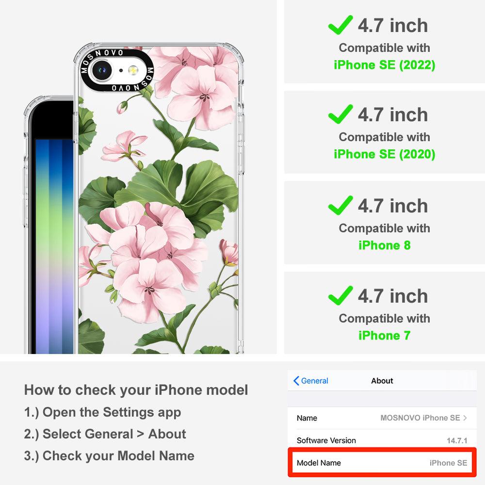 Geranium Phone Case - iPhone SE 2022 Case - MOSNOVO