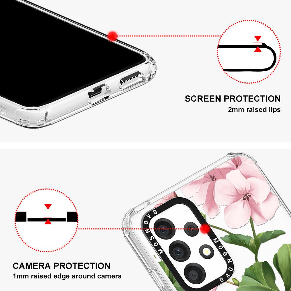 Geranium Phone Case - Samsung Galaxy A53 Case - MOSNOVO