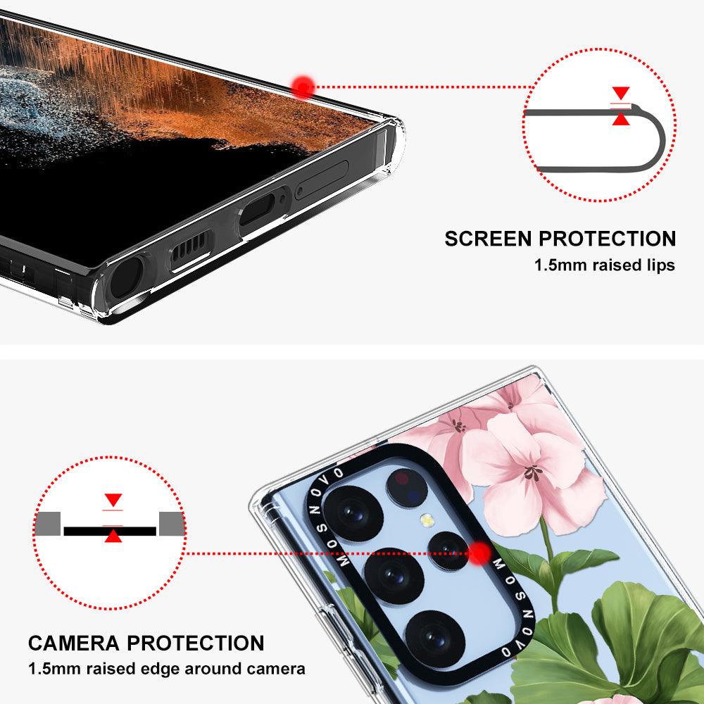 Geranium Phone Case - Samsung Galaxy S22 Ultra Case - MOSNOVO