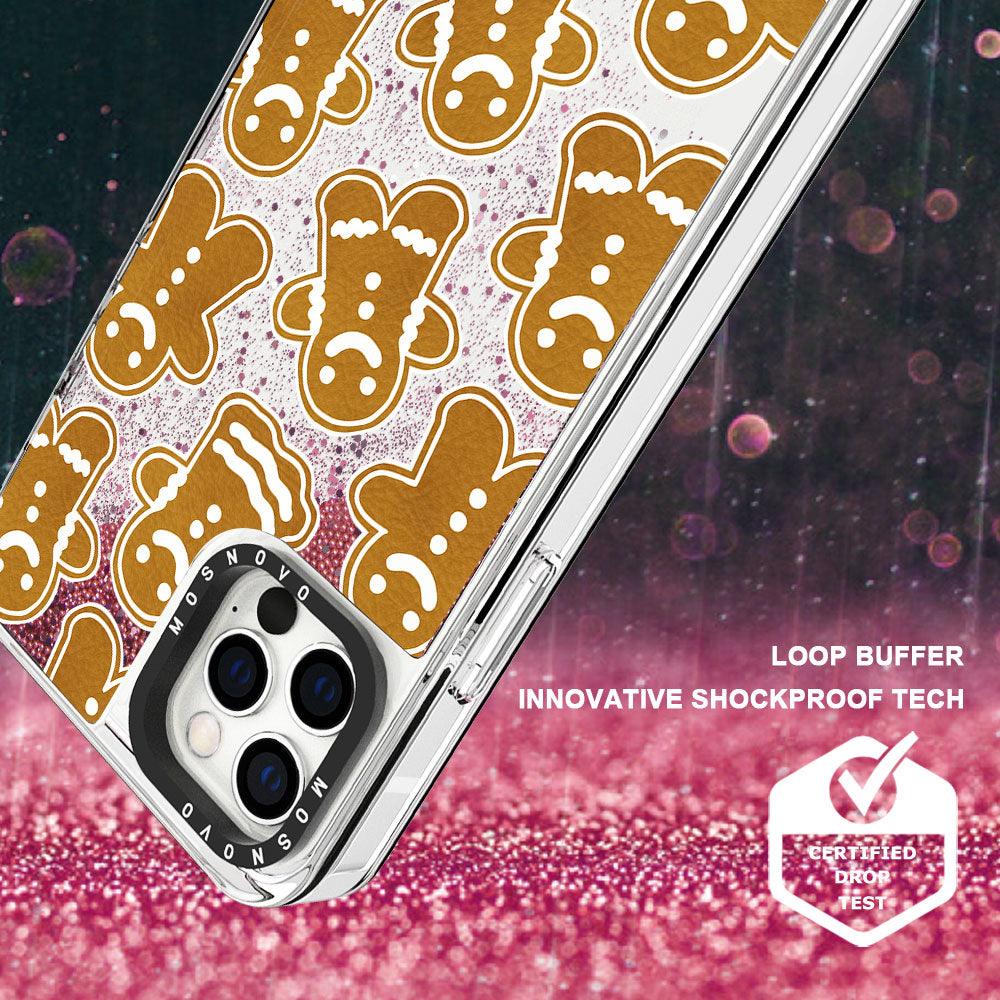 Ginger Breadman Glitter Phone Case - iPhone 12 Pro Max Case - MOSNOVO
