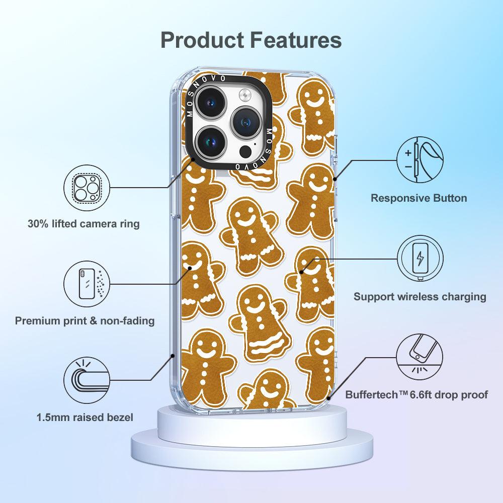 Ginger Breadman Phone Case - iPhone 14 Pro Max Case - MOSNOVO