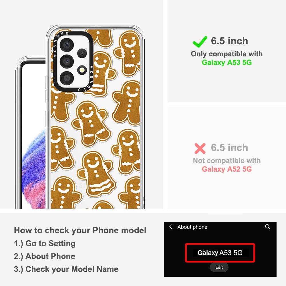 Ginger Breadman Phone Case - Samsung Galaxy A53 Case - MOSNOVO