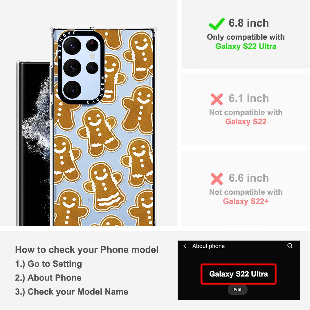 Ginger Breadman Phone Case - Samsung Galaxy S22 Ultra Case - MOSNOVO