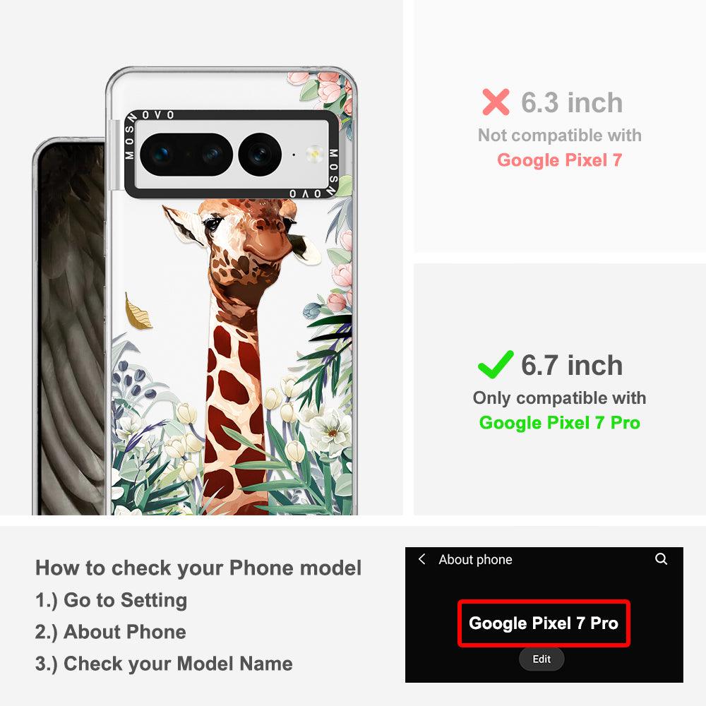 Giraffe Garden Phone Case - Google Pixel 7 Pro Case - MOSNOVO