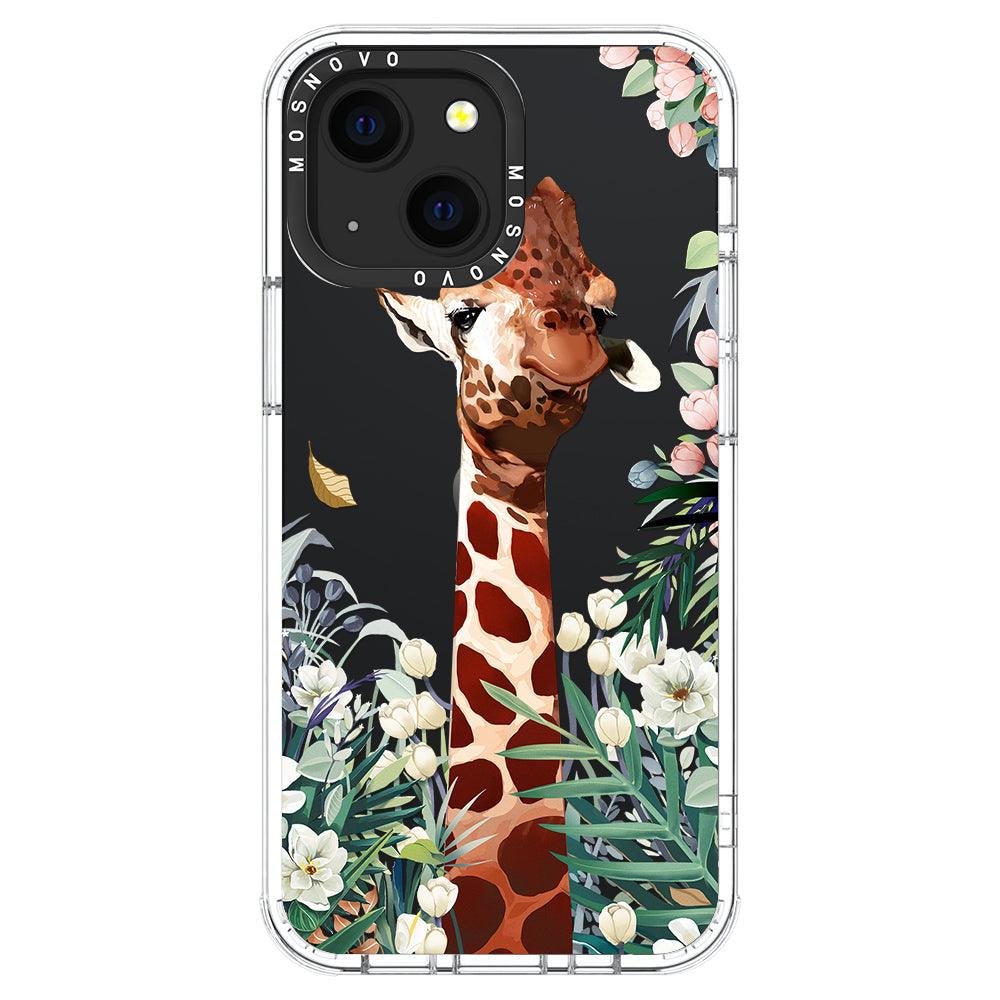 Giraffe In The Garden Phone Case - iPhone 13 Case - MOSNOVO