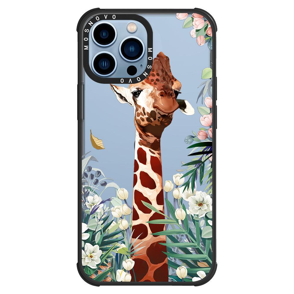 Giraffe In The Garden Phone Case - iPhone 13 Pro Max Case - MOSNOVO