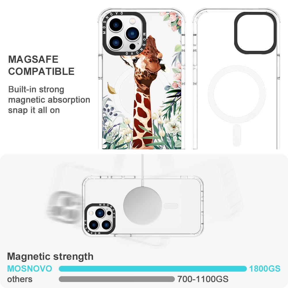 Giraffe In The Garden Phone Case - iPhone 13 Pro Max Case - MOSNOVO
