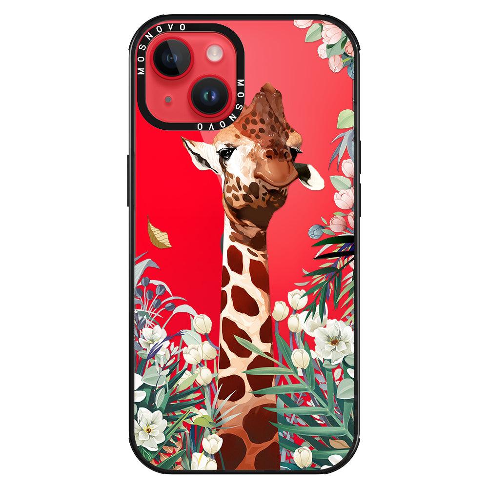 Giraffe In The Garden Phone Case - iPhone 14 Case - MOSNOVO