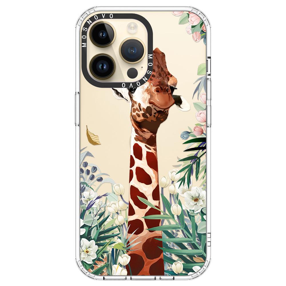 Giraffe In The Garden Phone Case - iPhone 14 Pro Max Case - MOSNOVO