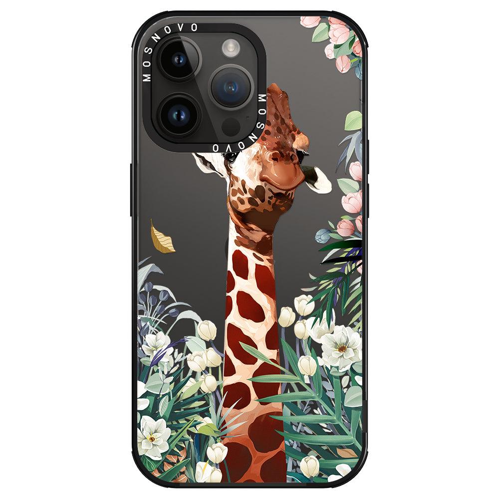 Giraffe In The Garden Phone Case - iPhone 14 Pro Max Case - MOSNOVO