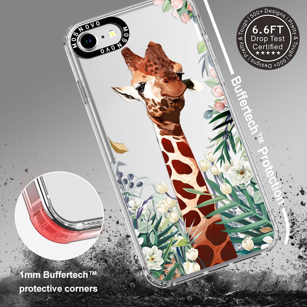 Giraffe In The Garden Phone Case - iPhone 7 Case - MOSNOVO