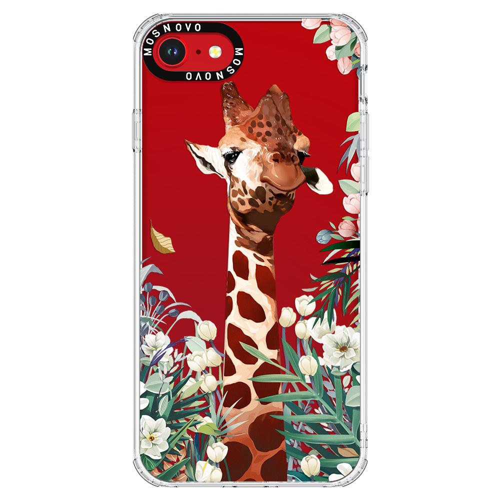 Giraffe In The Garden Phone Case - iPhone SE 2020 Case - MOSNOVO