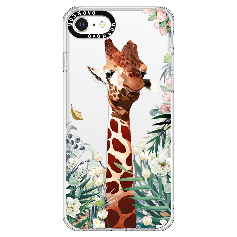 Giraffe In The Garden Phone Case - iPhone SE 2022 Case - MOSNOVO