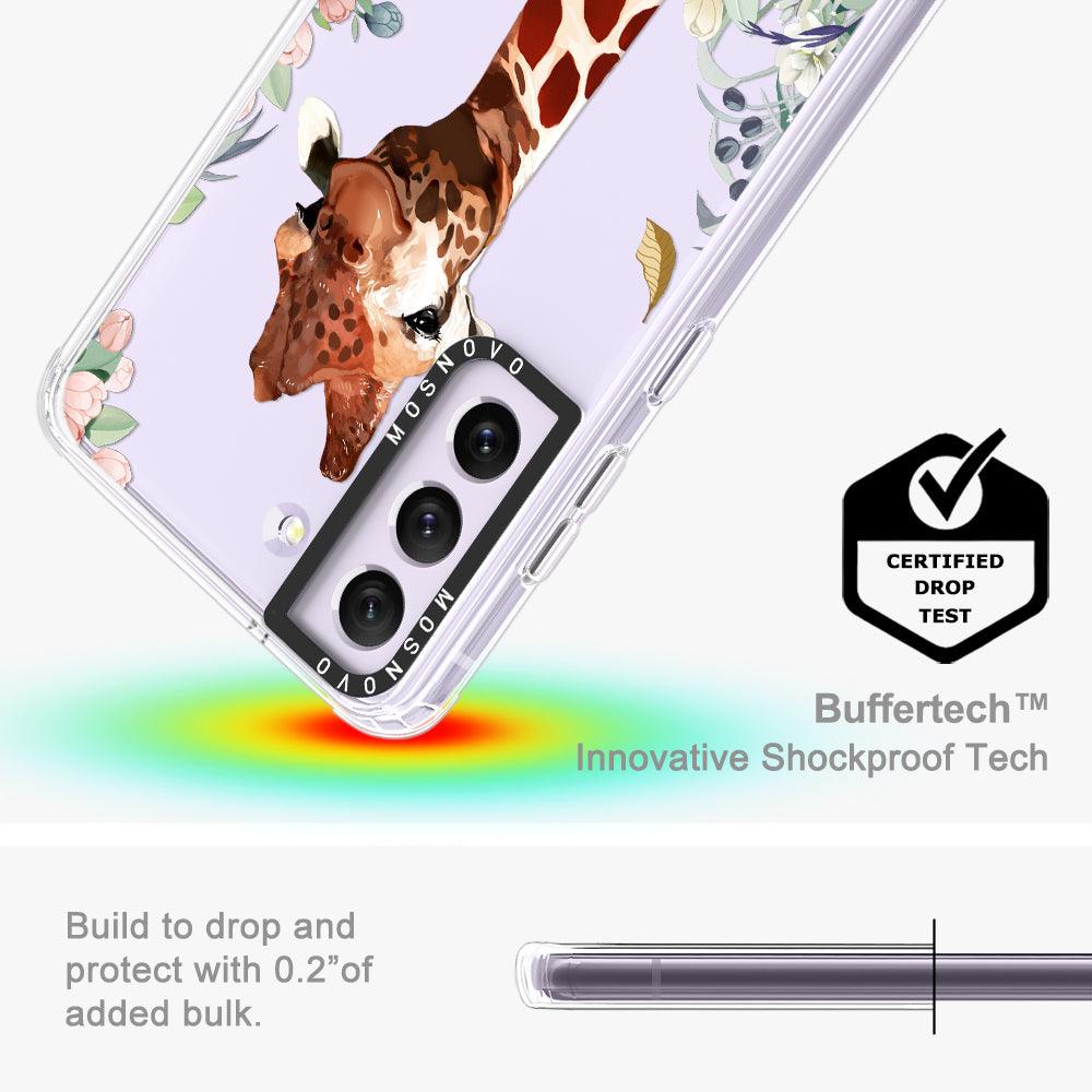 Giraffe Garden Phone Case - Samsung Galaxy S21 FE Case - MOSNOVO