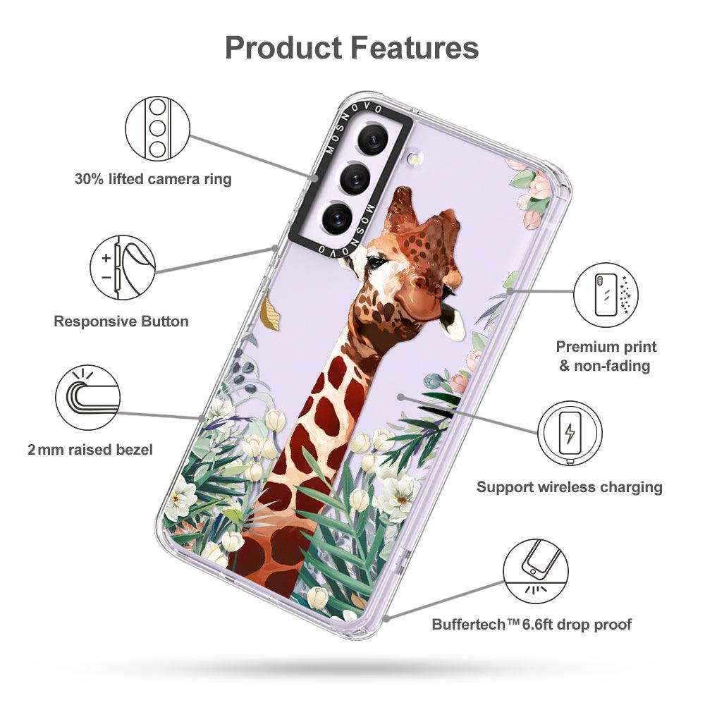 Giraffe Garden Phone Case - Samsung Galaxy S21 FE Case - MOSNOVO