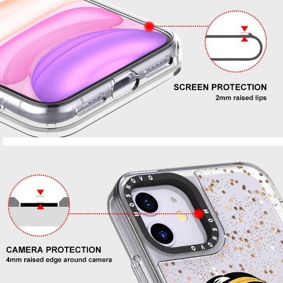 Girl Power Glitter Phone Case - iPhone 11 Case - MOSNOVO