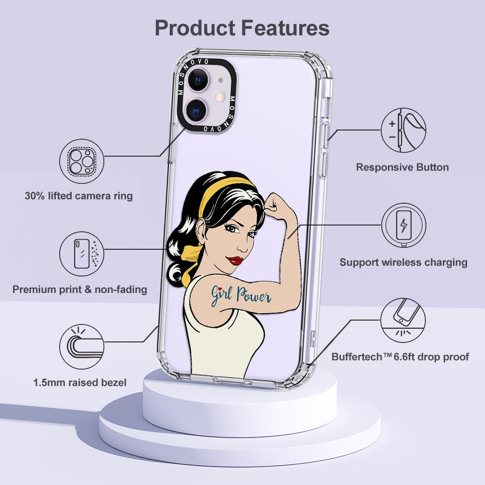 Girl Power Phone Case - iPhone 11 Case - MOSNOVO