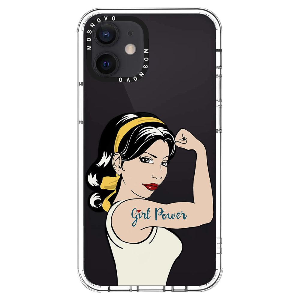 Girl Power Phone Case - iPhone 12 Mini Case - MOSNOVO