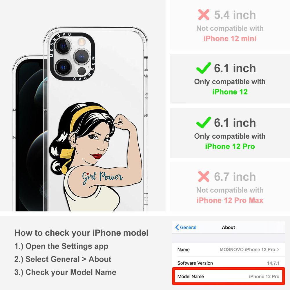 Girl Power Phone Case - iPhone 12 Pro Case - MOSNOVO