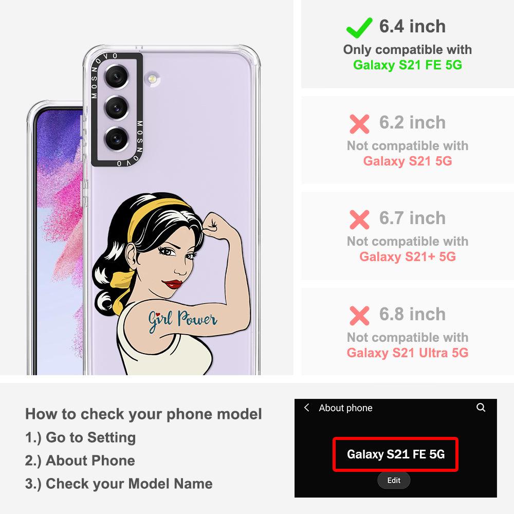 Girl Power Phone Case - Samsung Galaxy S21 FE Case - MOSNOVO