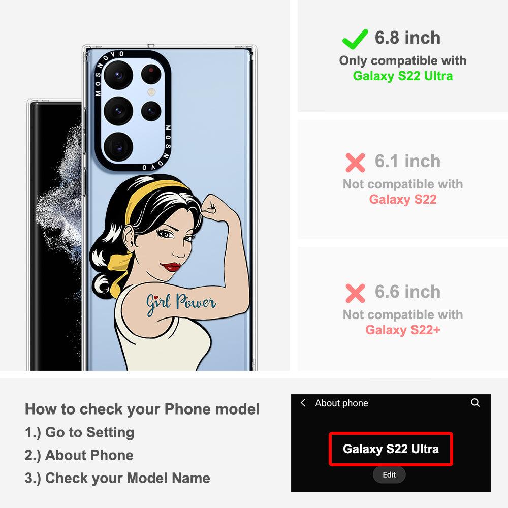 Girl Power Phone Case - Samsung Galaxy S22 Ultra Case - MOSNOVO