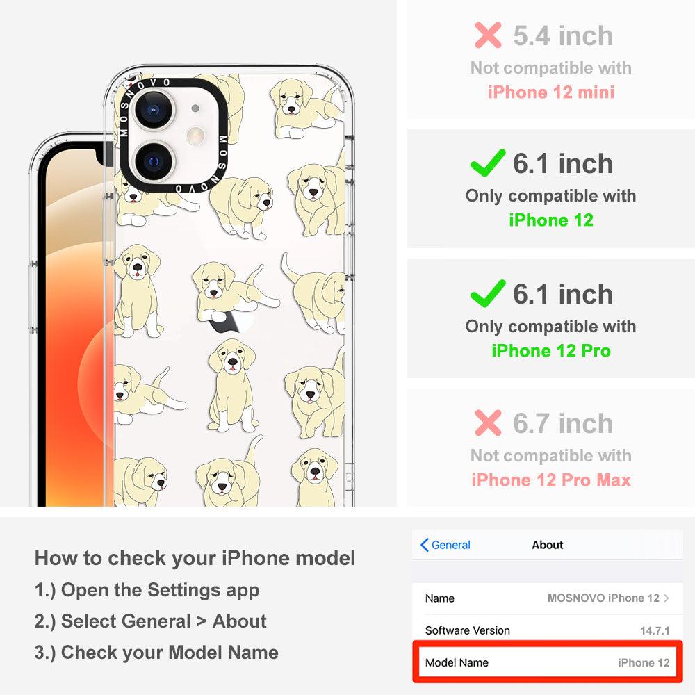 Golden Retriever Phone Case - iPhone 12 Case - MOSNOVO