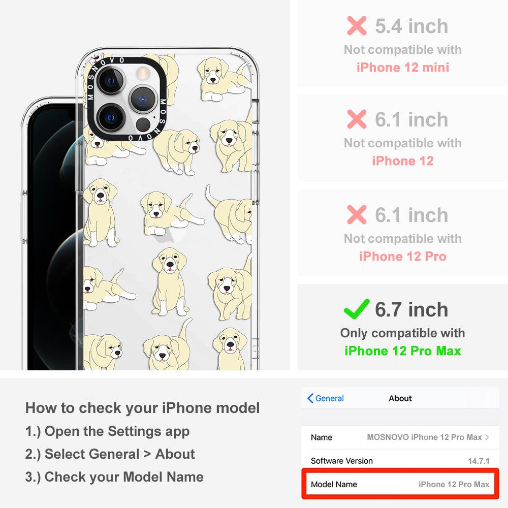 Golden Retriever Phone Case - iPhone 12 Pro Max Case - MOSNOVO