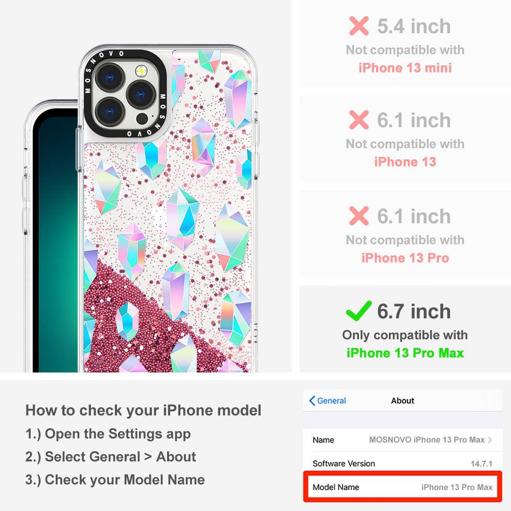 Gradient Diamond Glitter Phone Case - iPhone 13 Pro Max Case - MOSNOVO