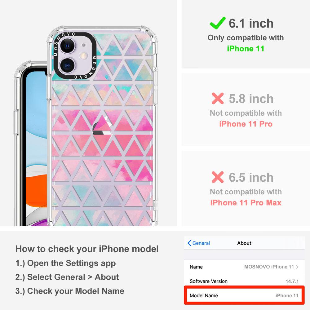 Gradient Triangles Phone Case - iPhone 11 Case - MOSNOVO