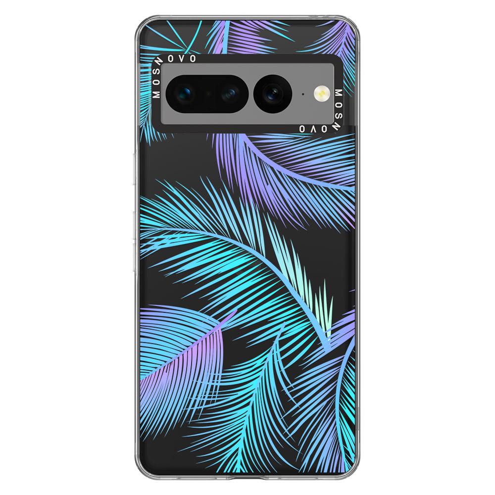 Gradient Tropical Palm Leaf Phone Case - Google Pixel 7 Pro Case - MOSNOVO