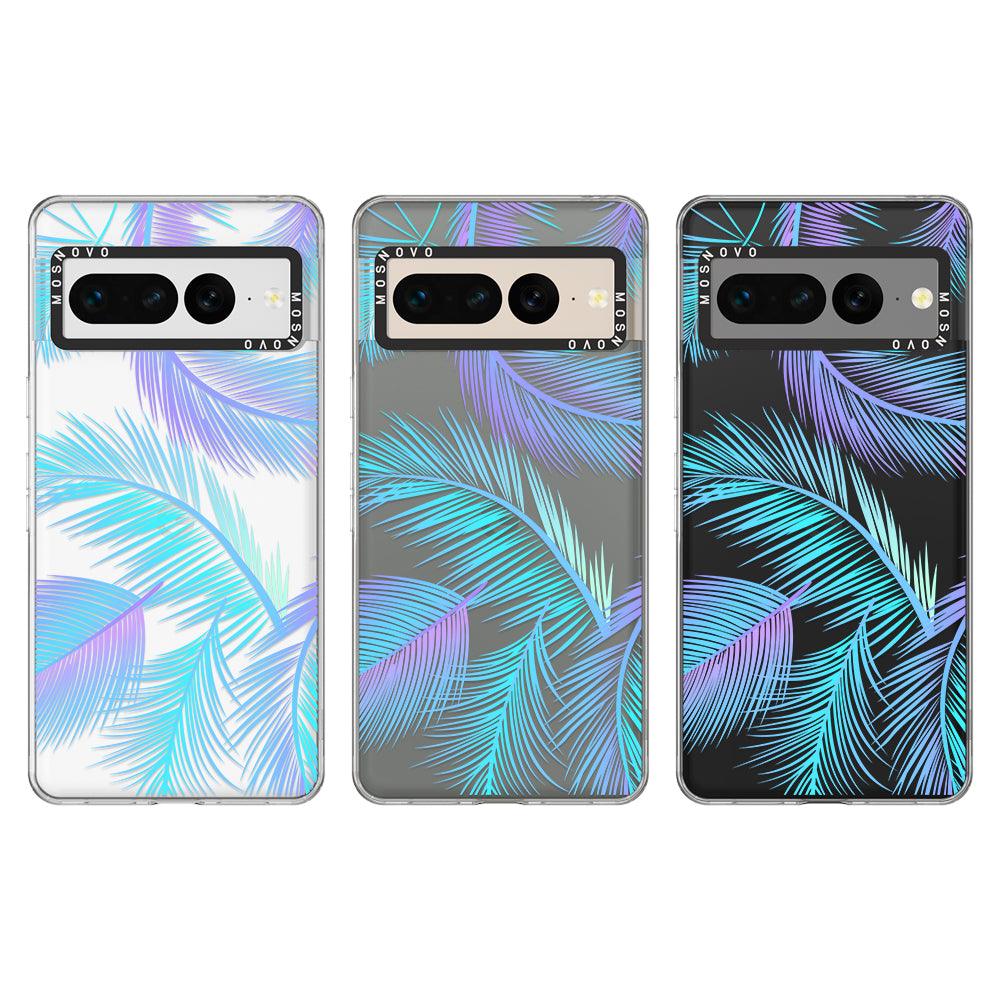 Gradient Tropical Palm Leaf Phone Case - Google Pixel 7 Pro Case - MOSNOVO