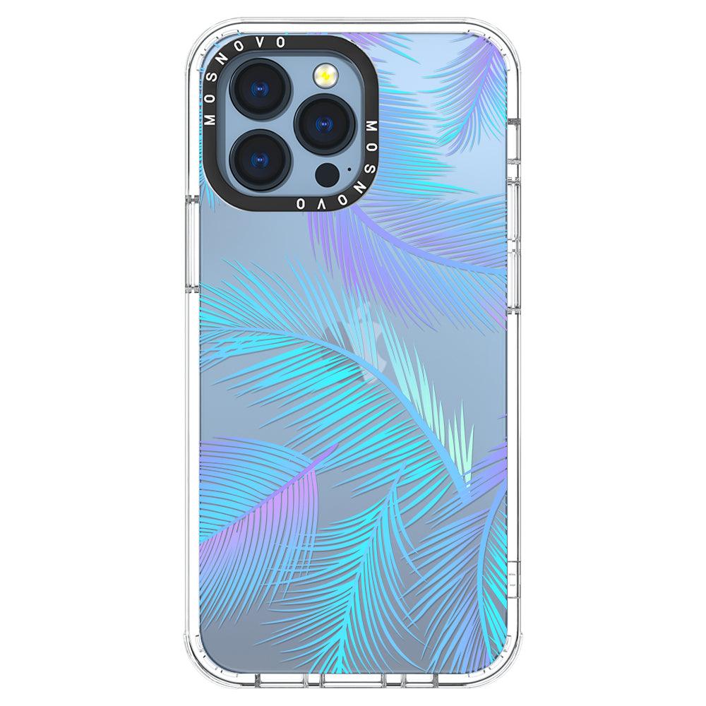 Gradient Tropical Palm Leaf Phone Case - iPhone 13 Pro Case - MOSNOVO