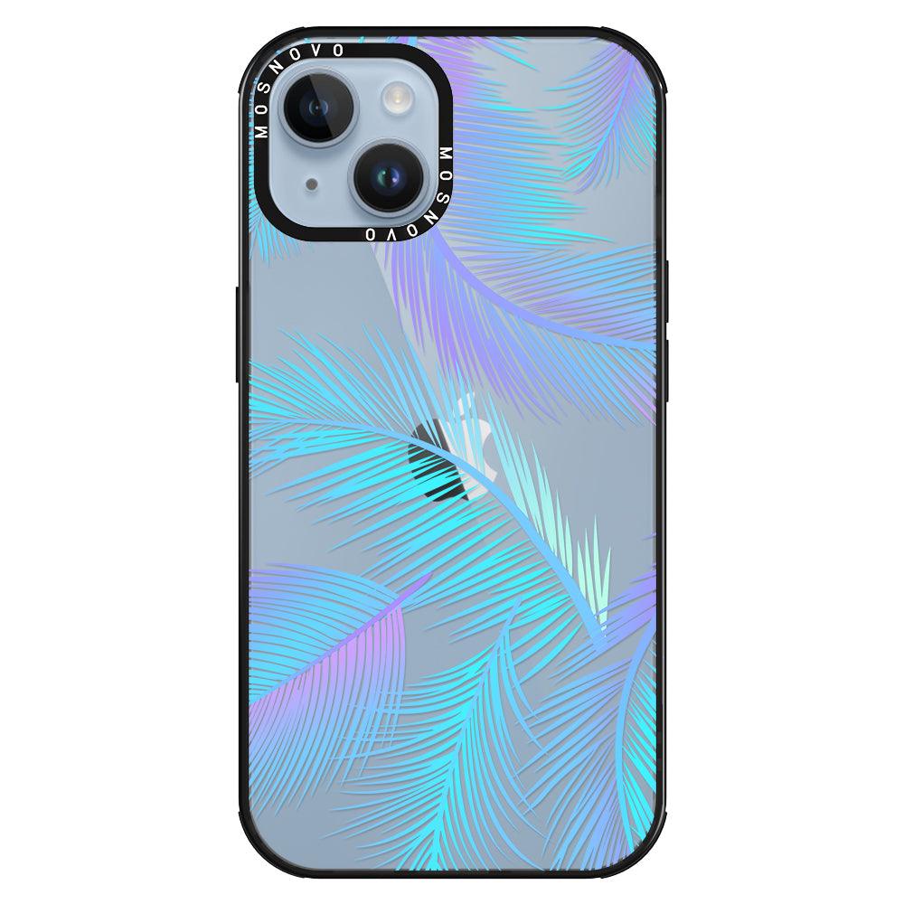 Gradient Tropical Palm Leaf Phone Case - iPhone 14 Case - MOSNOVO