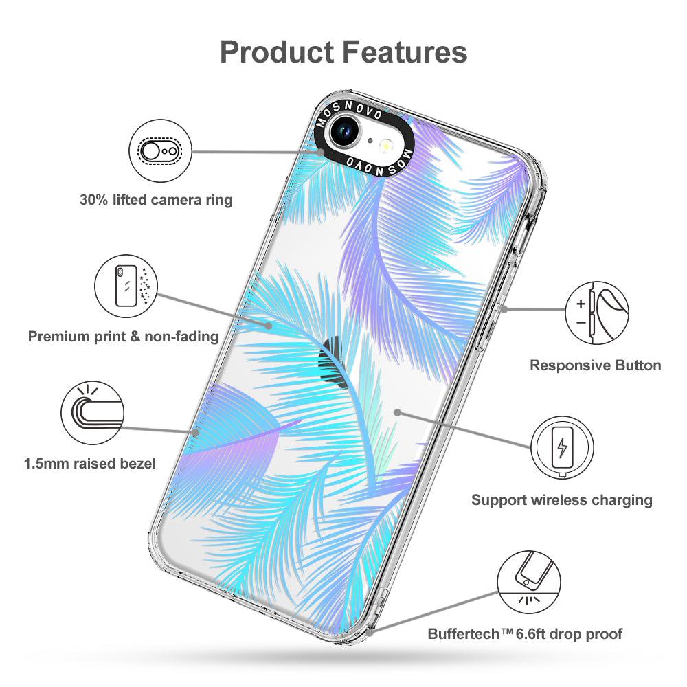 Gradient Tropical Palm Leaf Phone Case - iPhone 7 Case - MOSNOVO