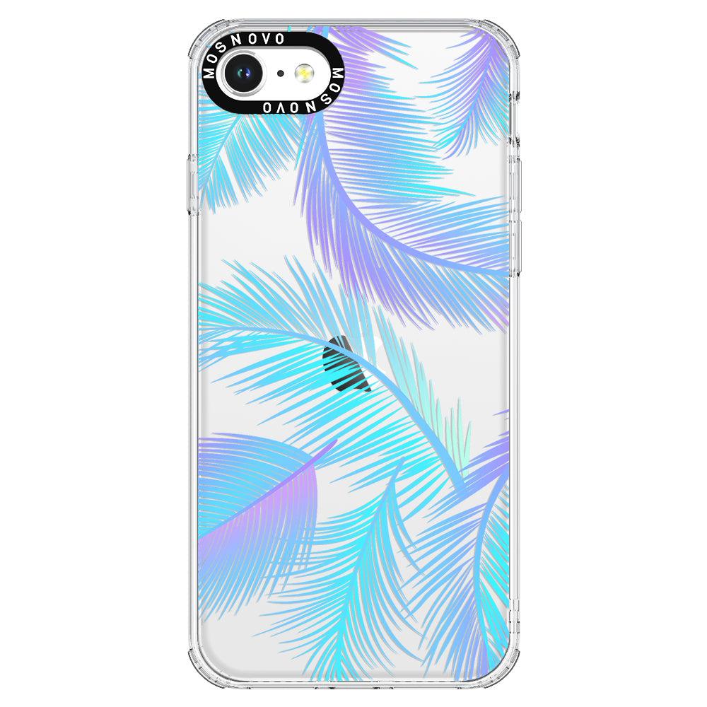Gradient Tropical Palm Leaf Phone Case - iPhone SE 2020 Case - MOSNOVO