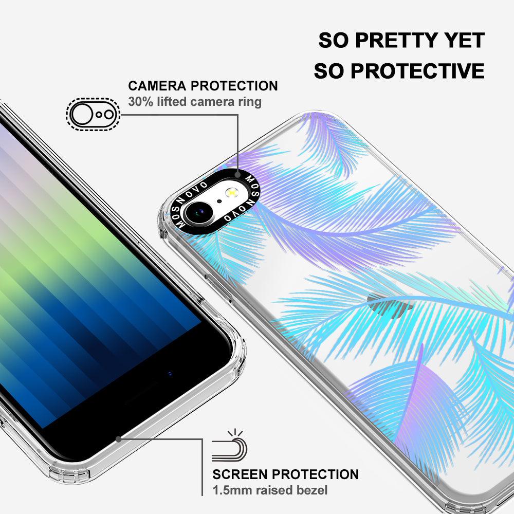 Gradient Tropical Palm Leaf Phone Case - iPhone SE 2022 Case - MOSNOVO
