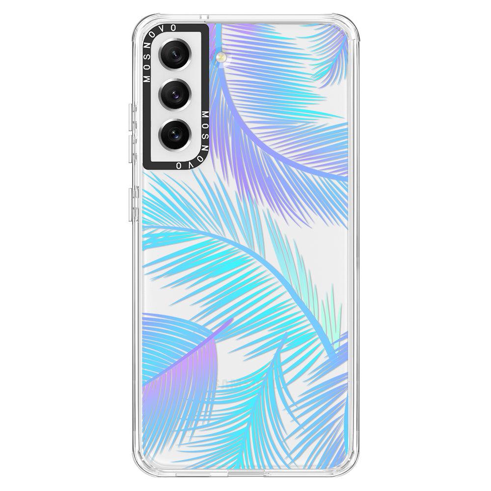 Gradient Tropical Palm Leaf Phone Case - Samsung Galaxy S21 FE Case - MOSNOVO
