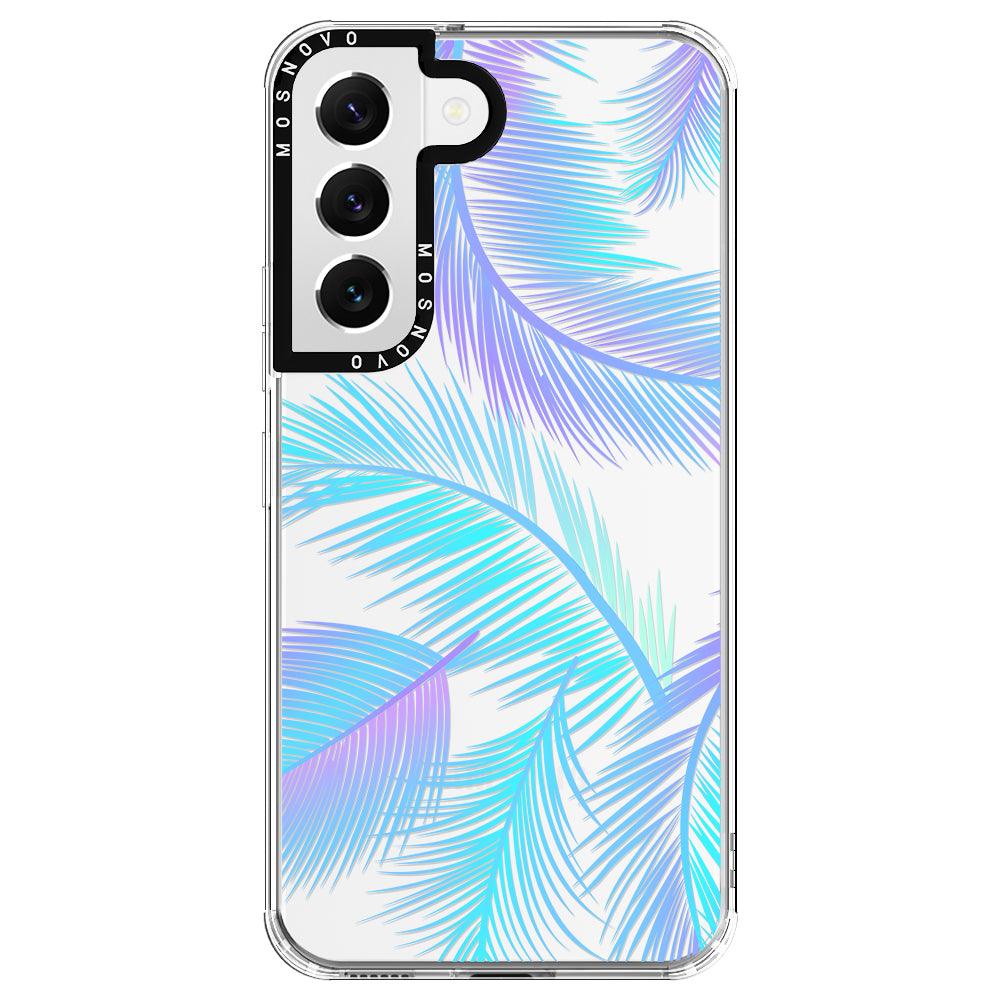 Gradient Tropical Palm Leaf Phone Case - Samsung Galaxy S22 Case - MOSNOVO