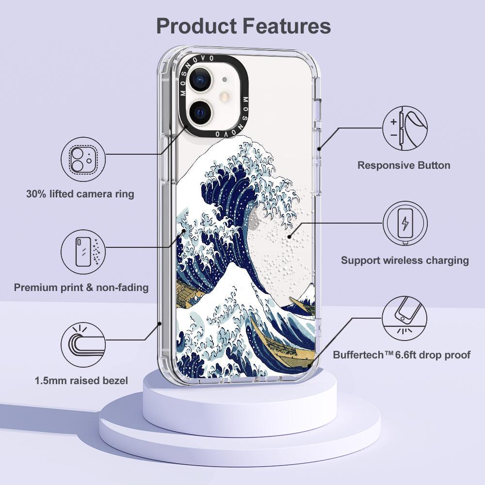 Great Wave Phone Case - iPhone 12 Mini Case - MOSNOVO