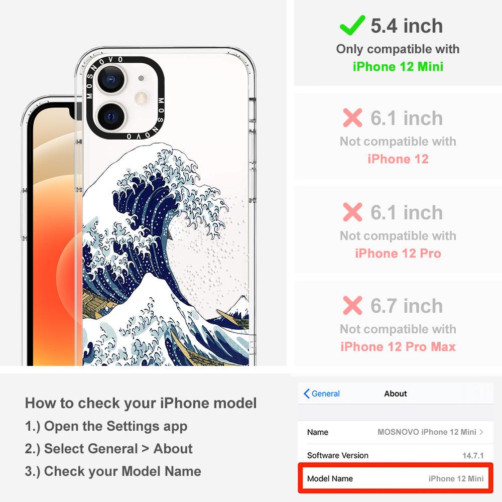 Great Wave Phone Case - iPhone 12 Mini Case - MOSNOVO