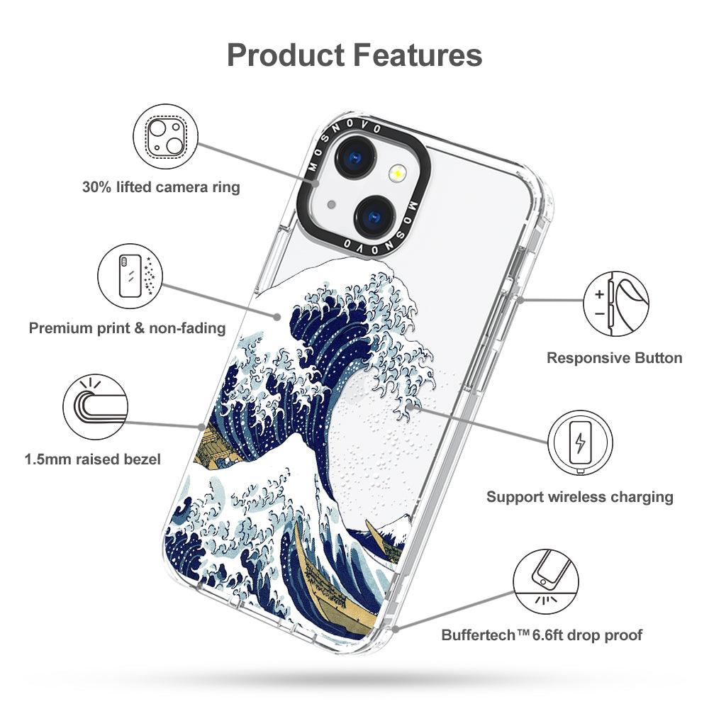 Great Wave Phone Case - iPhone 13 Mini Case - MOSNOVO